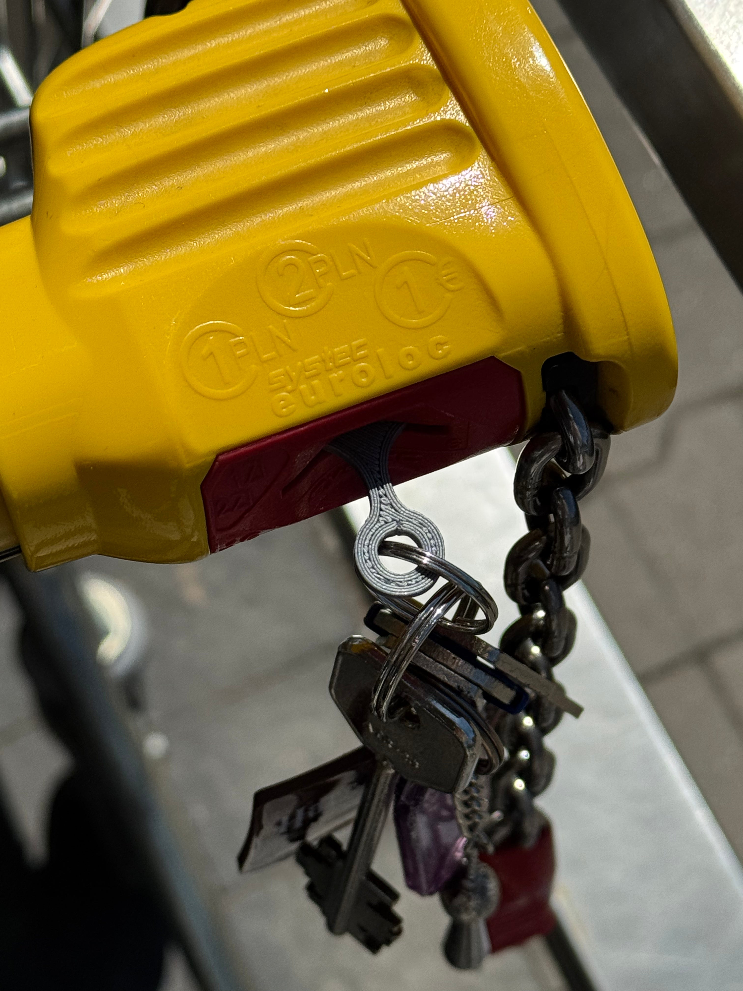 Brelok żeton do wózka sklepowego druk 3D - token zastępujący monetę