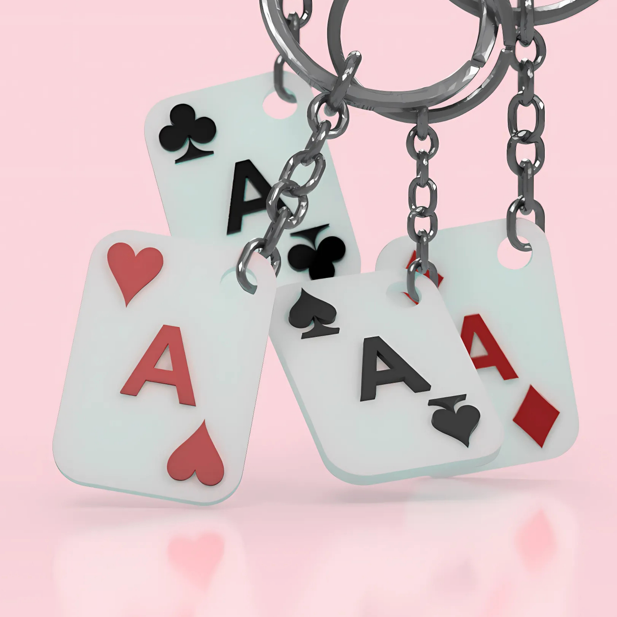 Brelok karta do gry personalizowany - prezent dla gracza poker brydż
