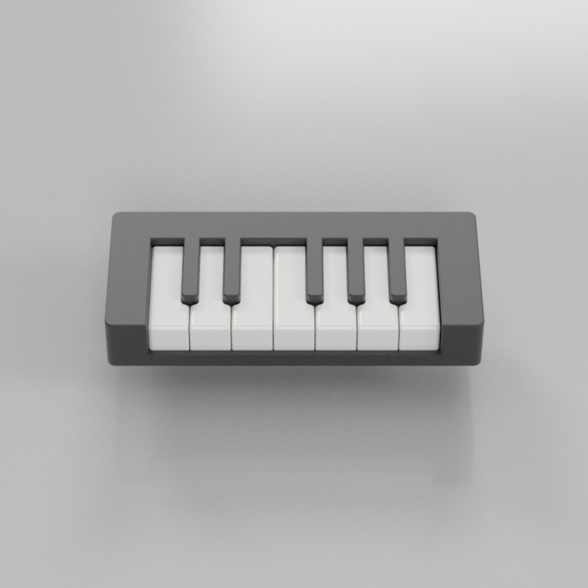 Brelok fortepian - klawiatura pianino