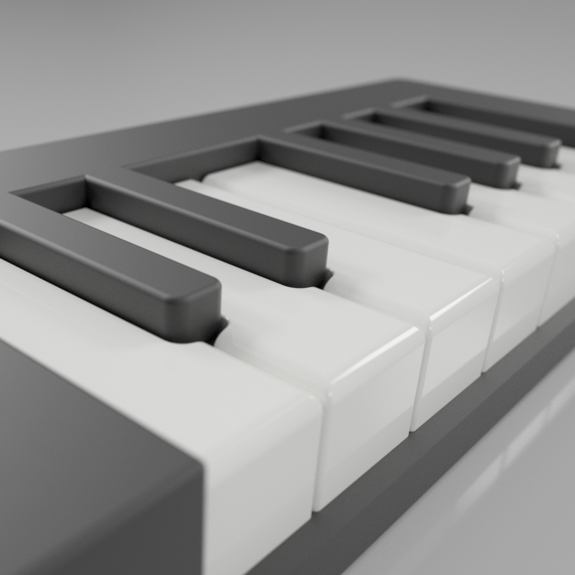 Brelok fortepian - klawiatura pianino