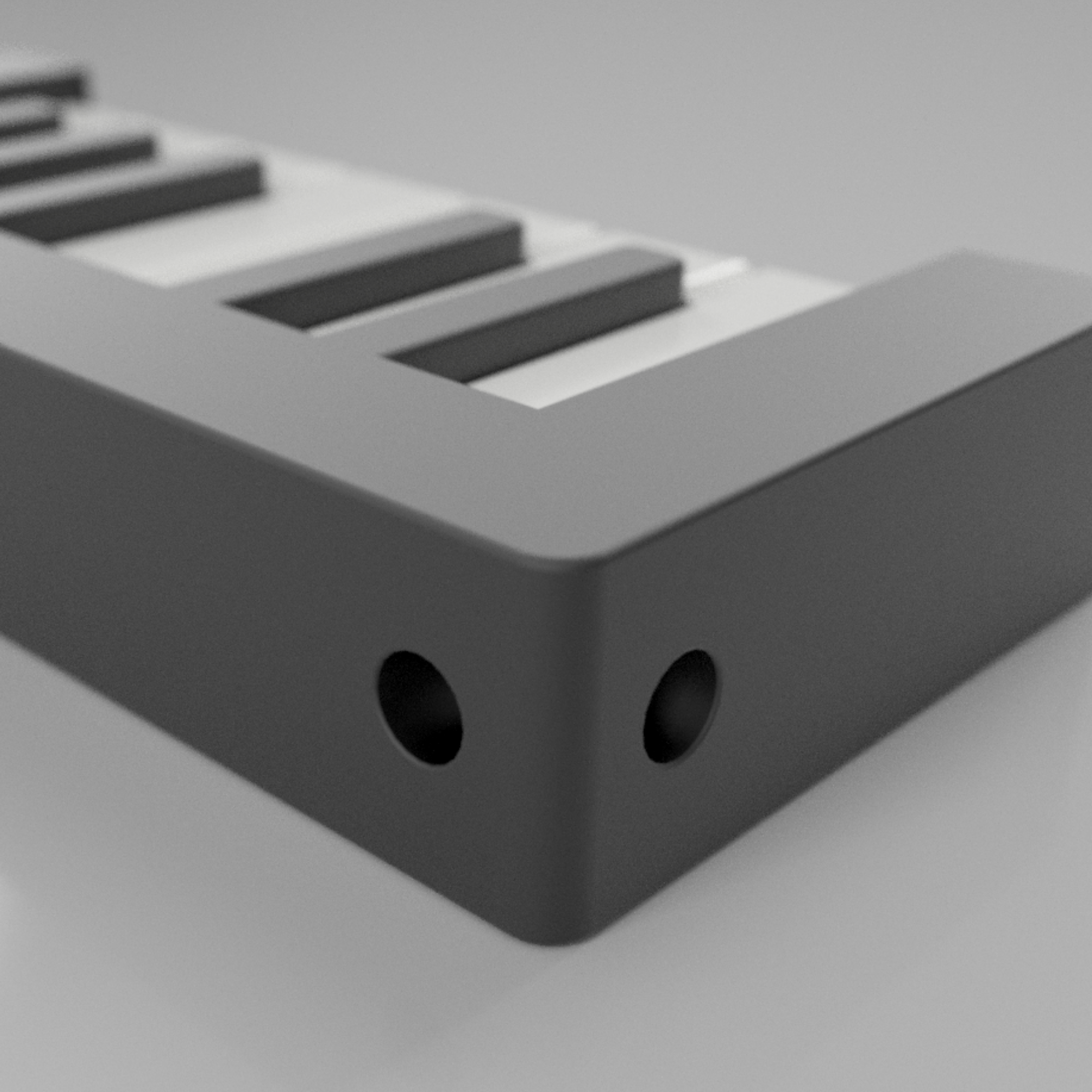 Brelok fortepian - klawiatura pianino