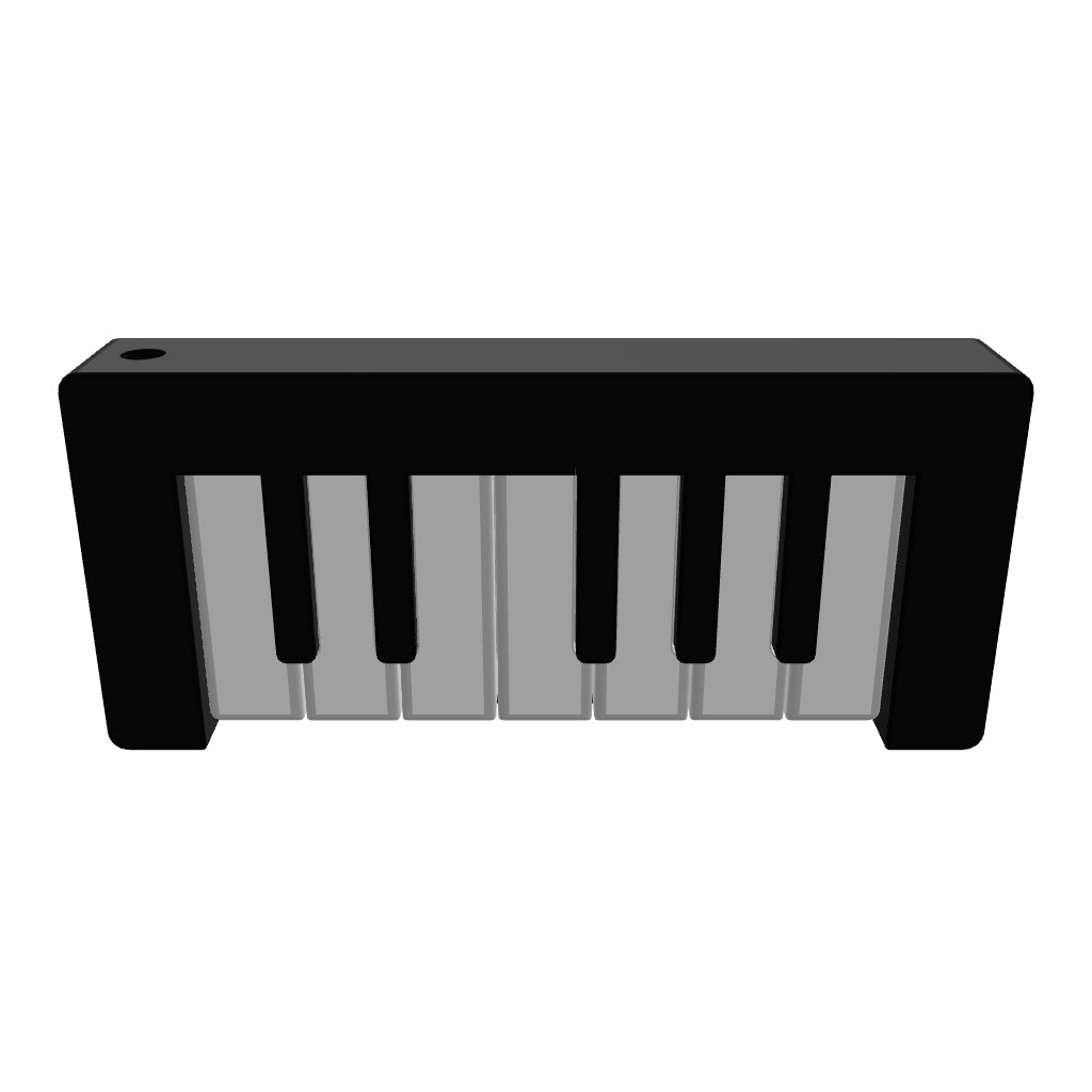 Brelok fortepian - klawiatura pianino