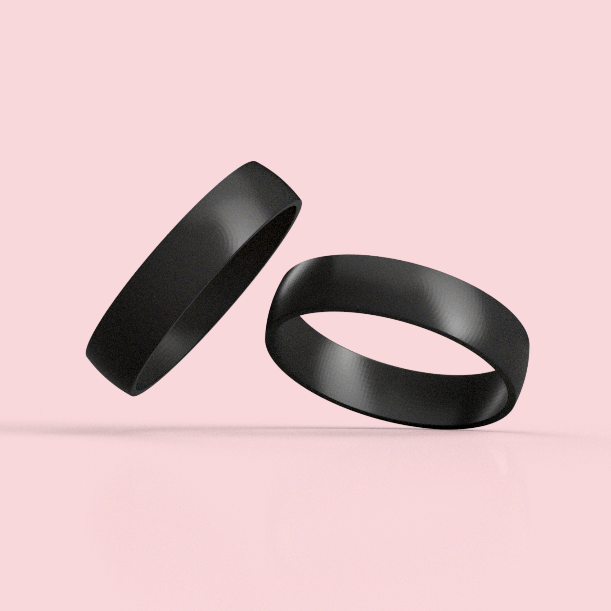 Pierścionek zaokrąglony unisex