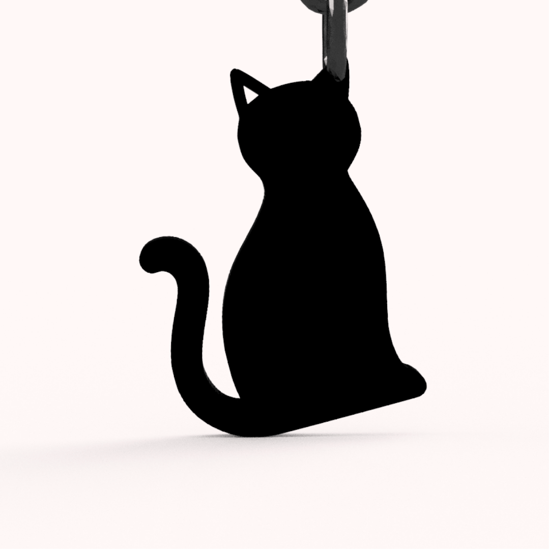 Brelok kot sylwetka
