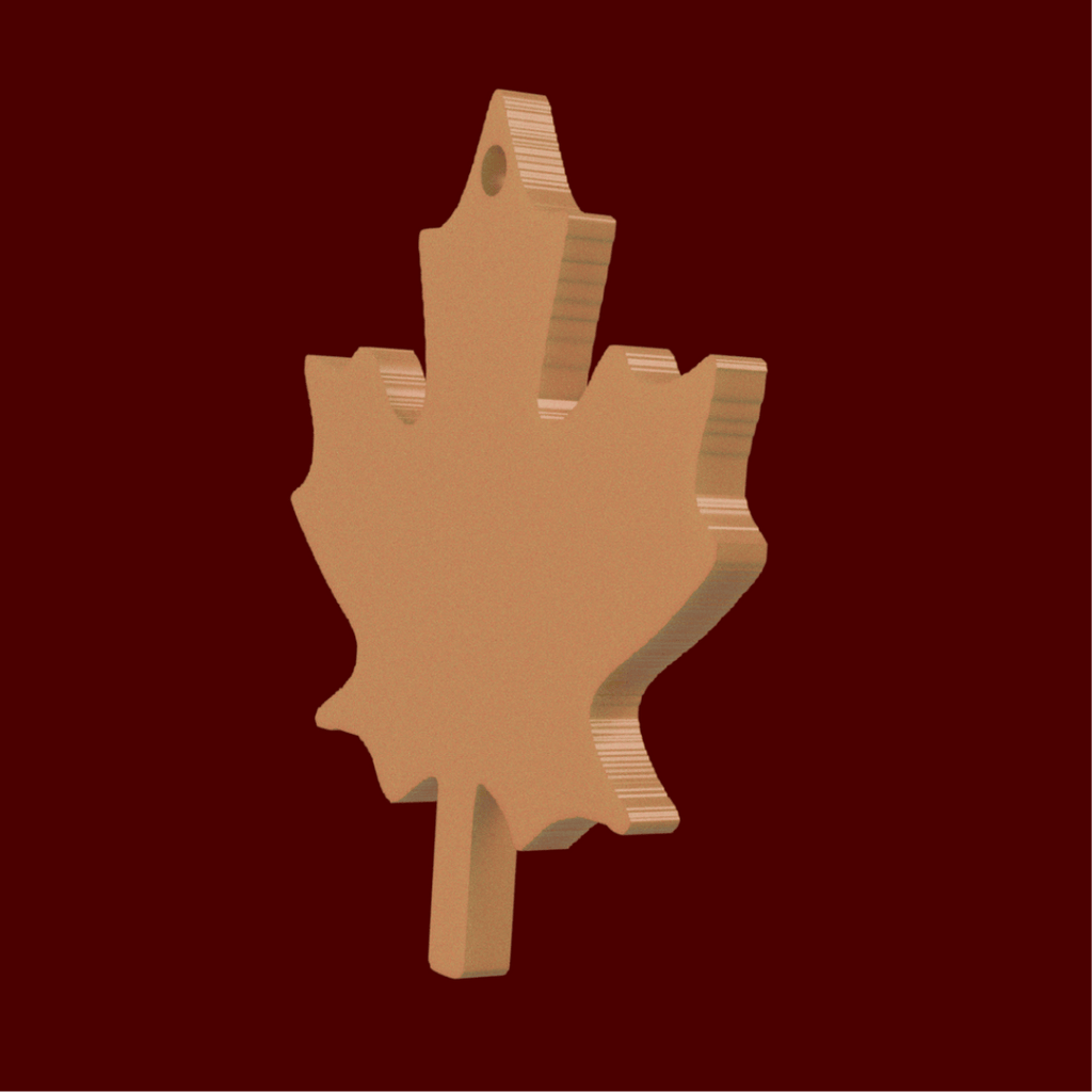 Liść klonowy - brelok, ozdoba do torebki